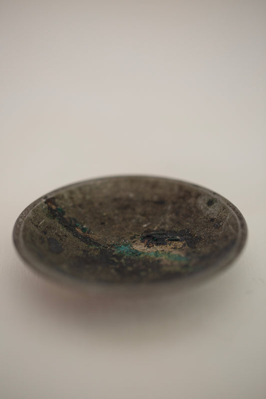 small metal dish