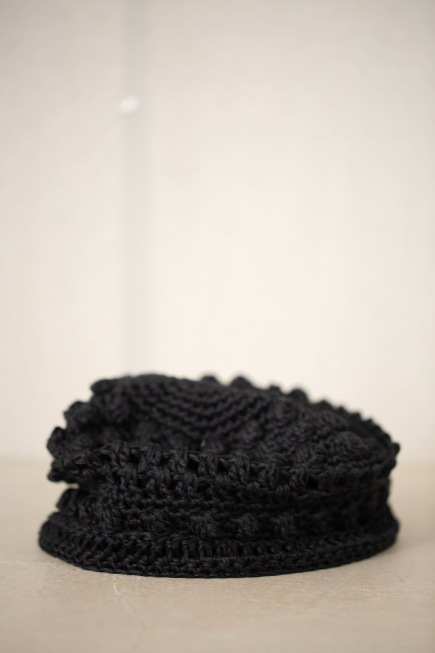 BEANIE#13 - LINEN BLACK