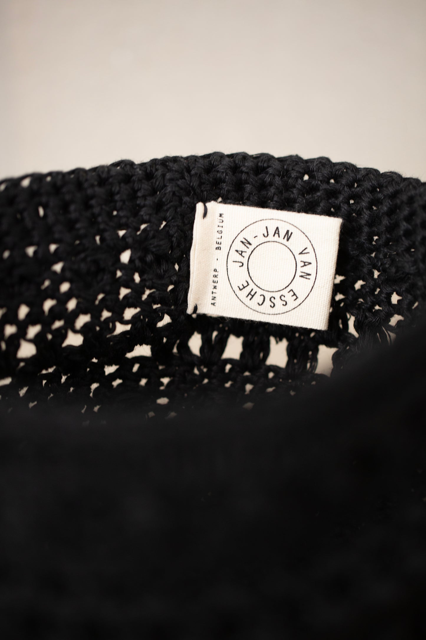 BEANIE#13 - LINEN BLACK
