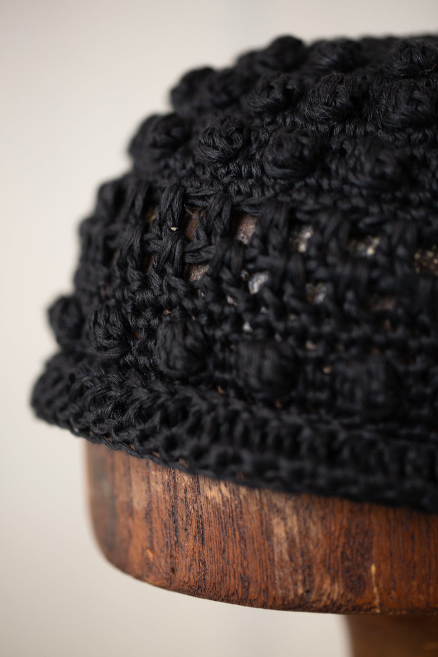 BEANIE#13 - LINEN BLACK