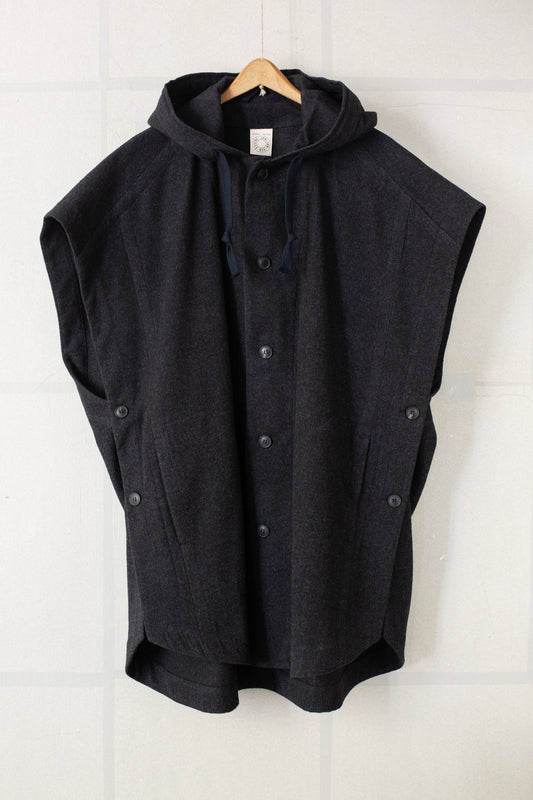 CAPE#5 - SOFT BRUSHED TWILL ANTHRACITE