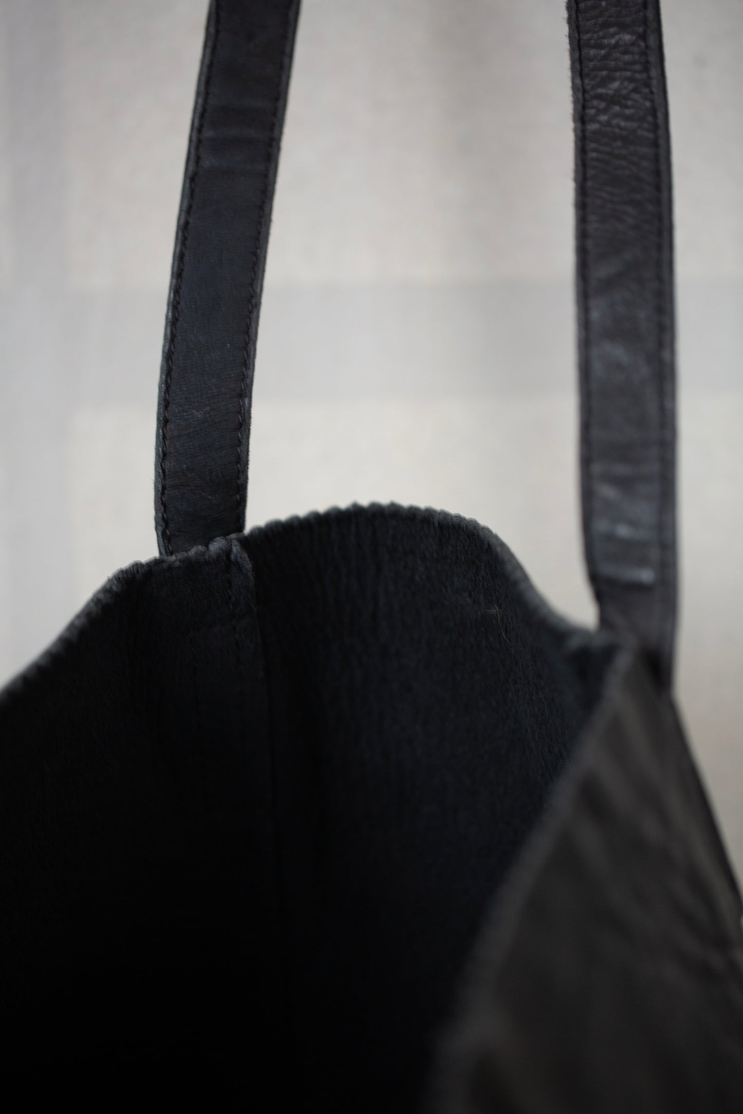 Large Black Leather Bag