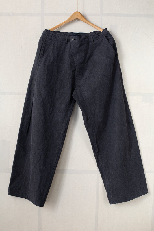 TROUSERS#84 - TIME WASHED CANVAS BLACK