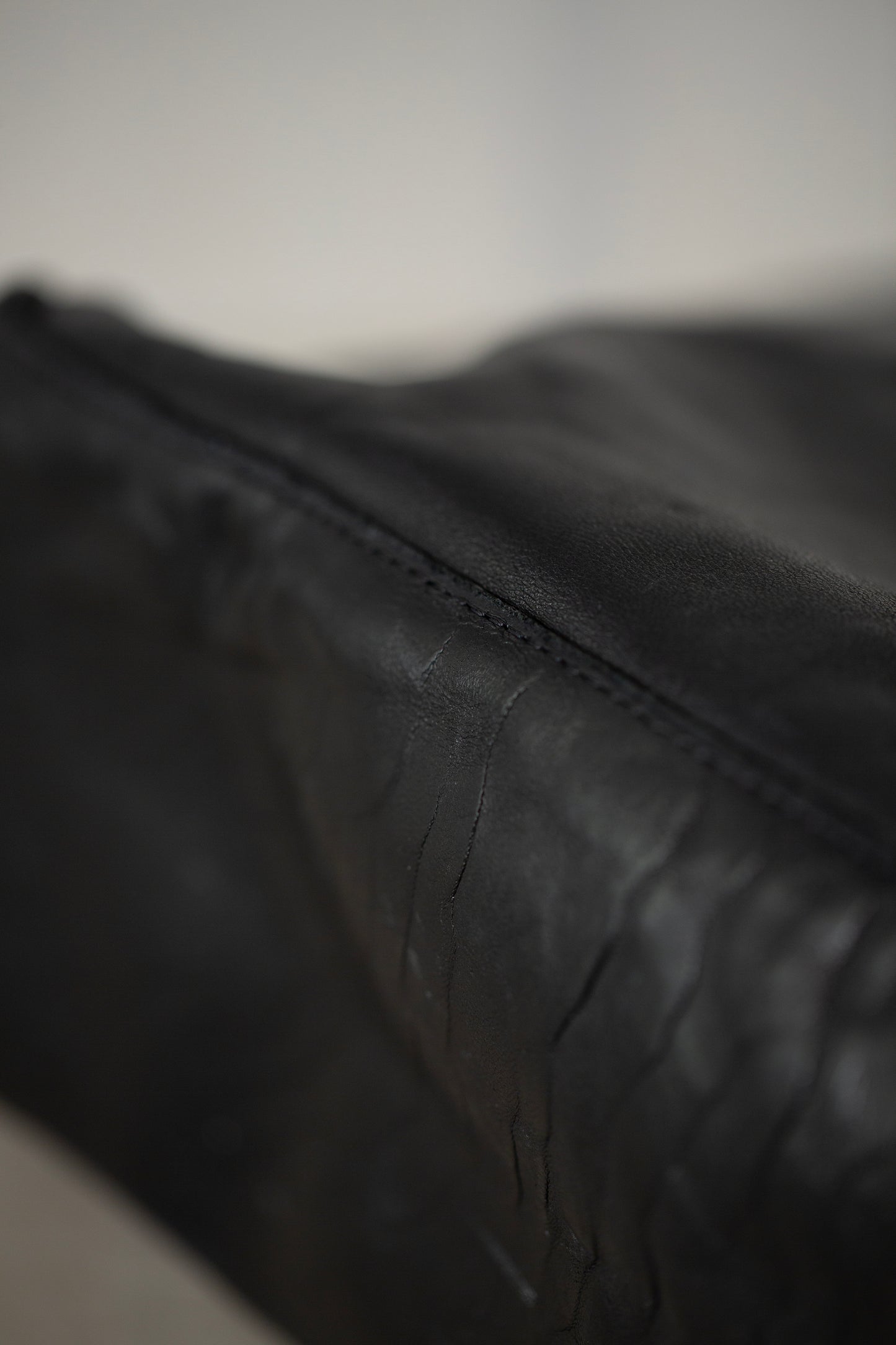 Black Leather Tote Bag