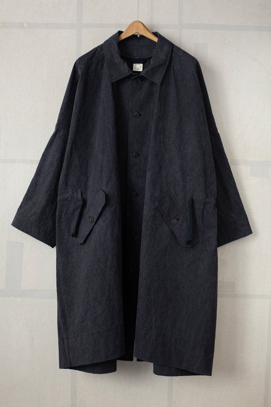 COAT#32 - TIME WASHED CANVAS BLACK