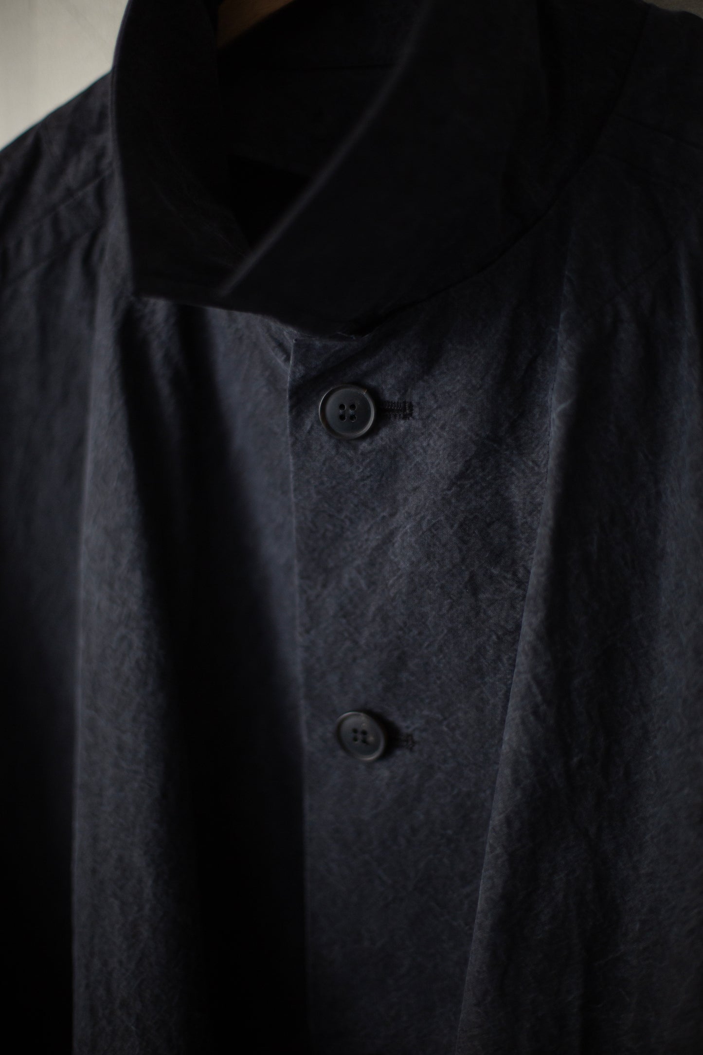 COAT#32 - TIME WASHED CANVAS BLACK
