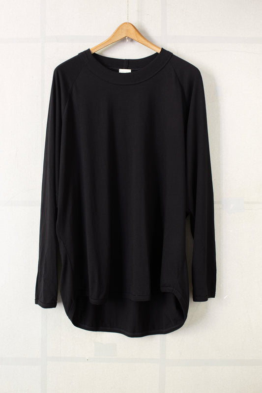 TEE#89 - COTTON/CASHMERE JERSEY BLACK