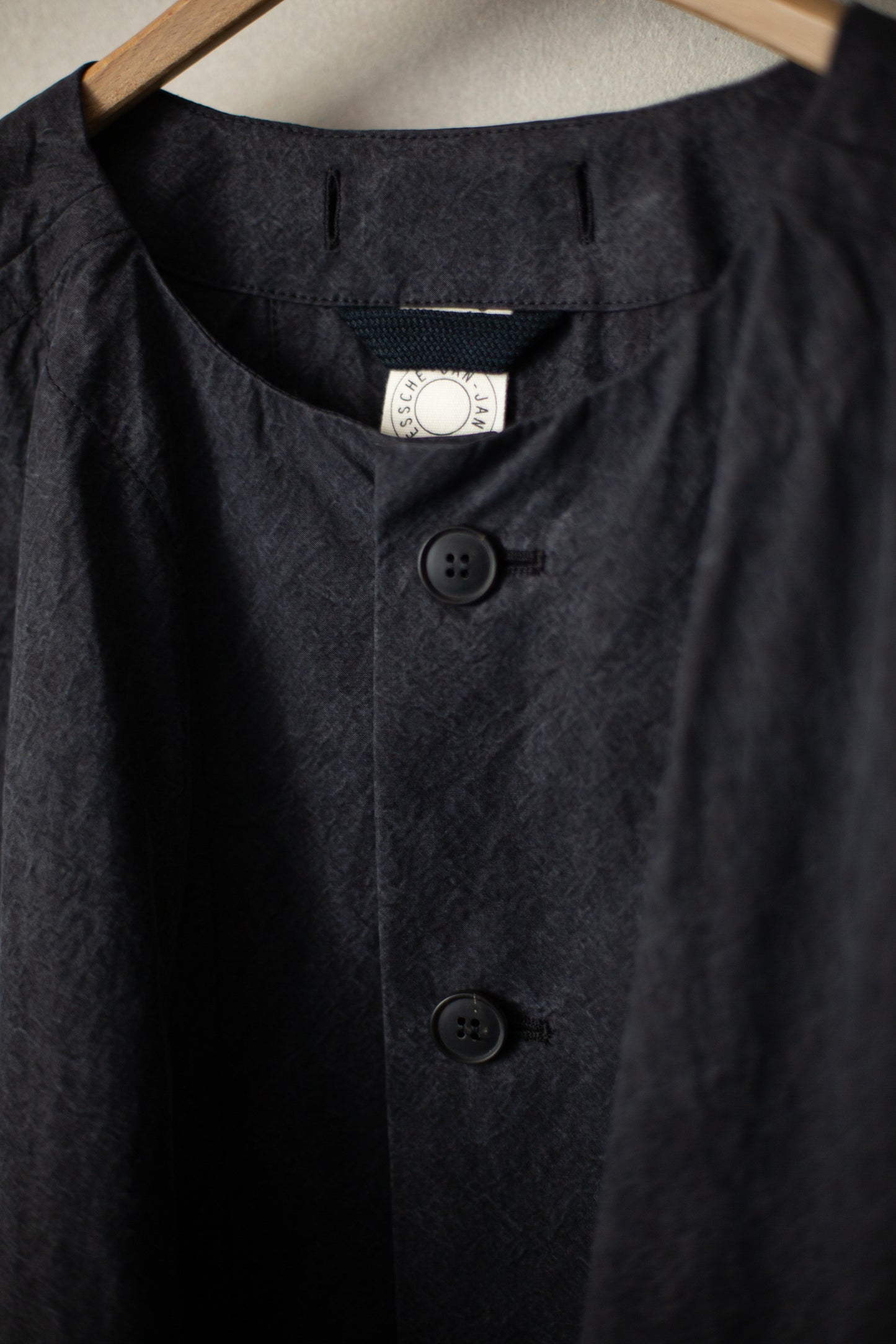COAT#32 - TIME WASHED CANVAS BLACK