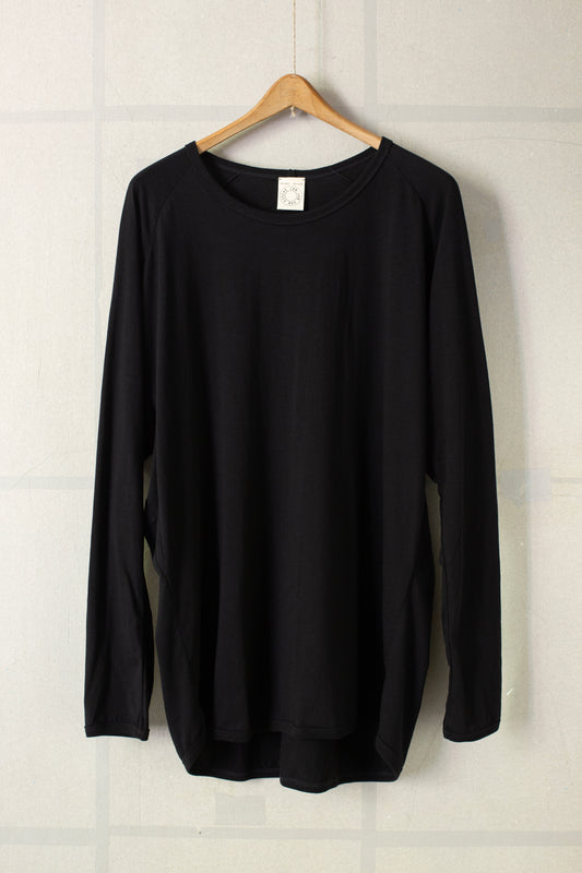TEE#88 - COTTON/CASHMERE JERSEY BLACK