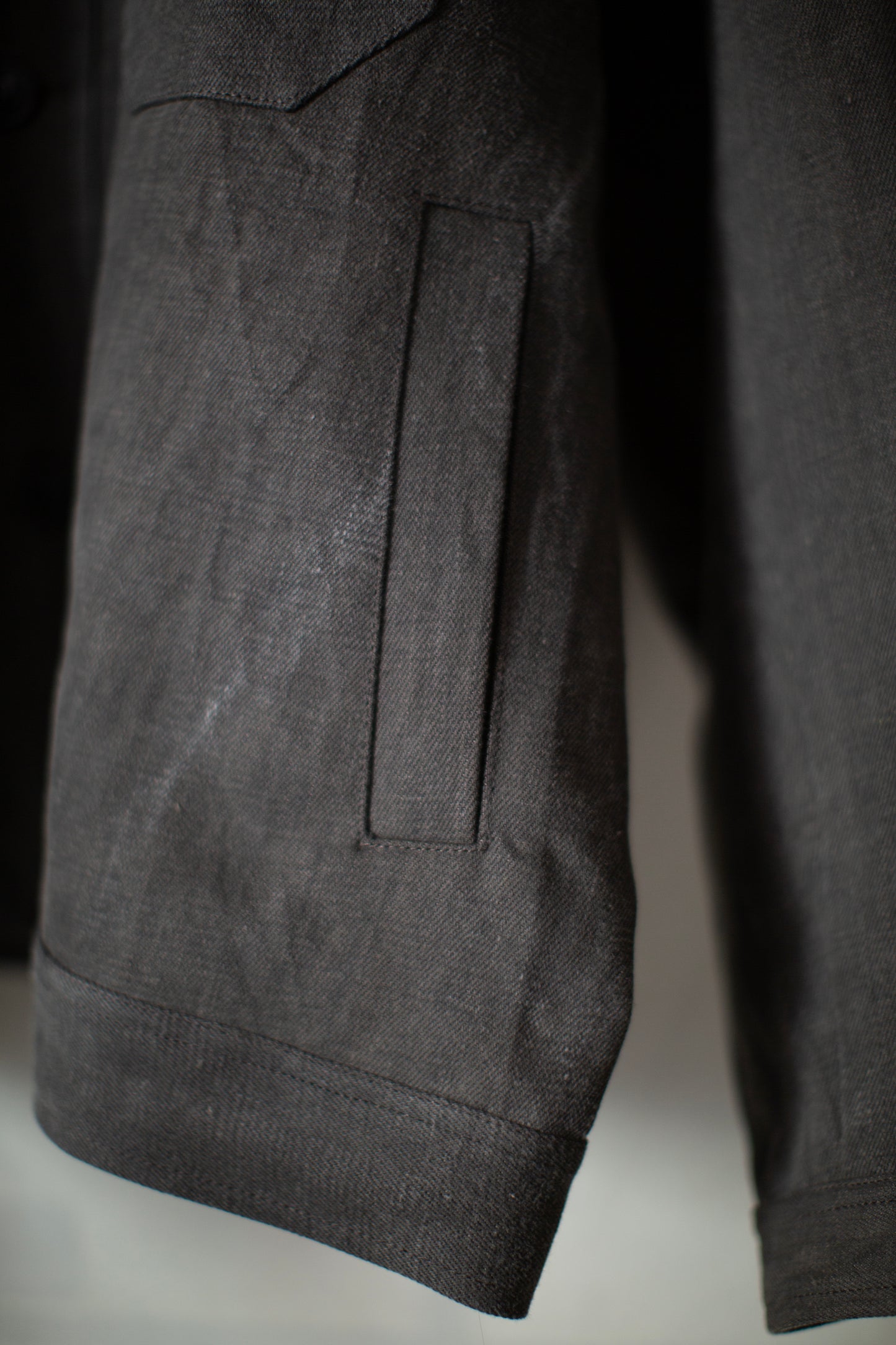 JACKET#64 - COTTON HEMP DENIM SUMI KAKISHIBU