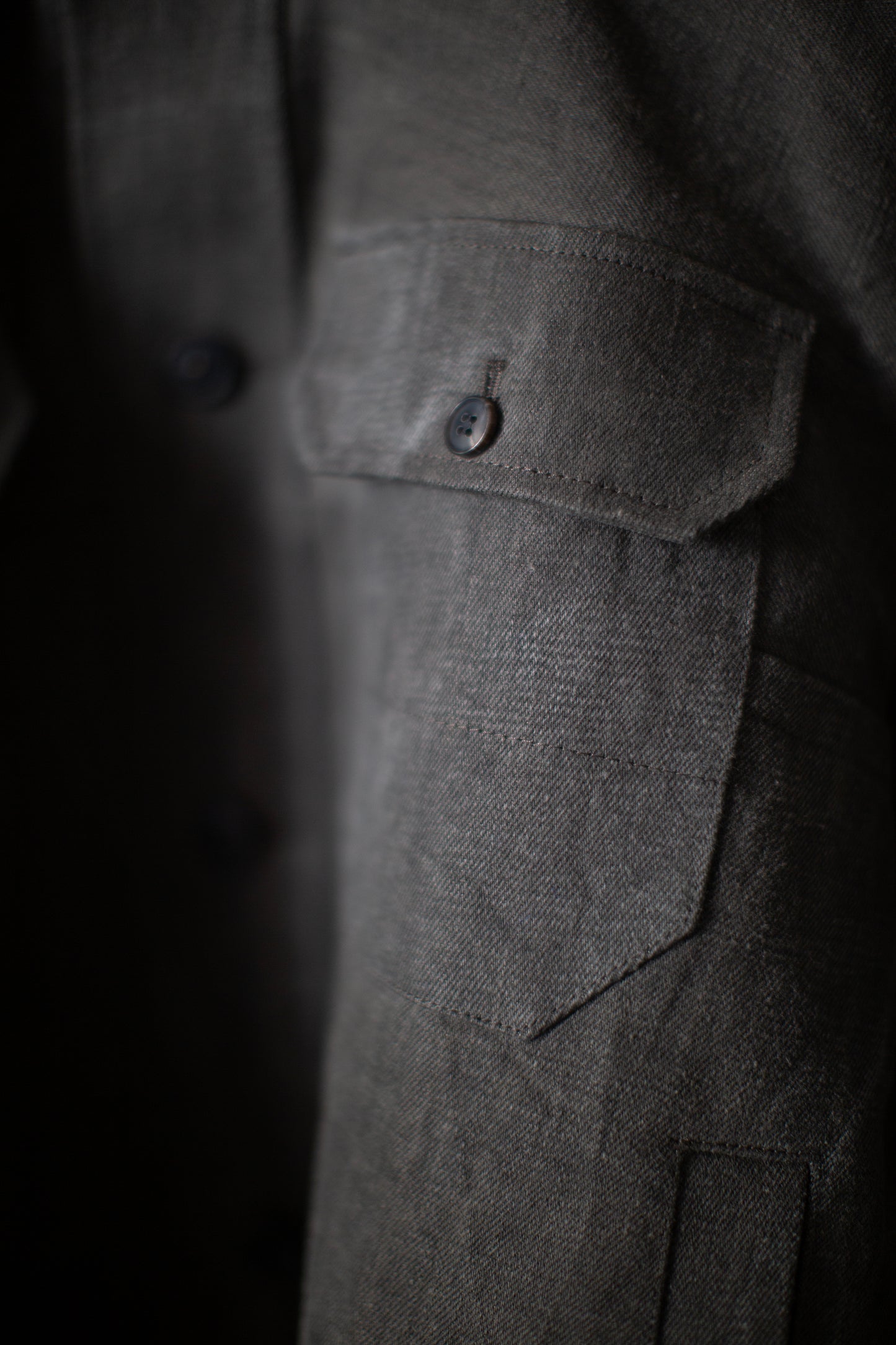 JACKET#64 - COTTON HEMP DENIM SUMI KAKISHIBU