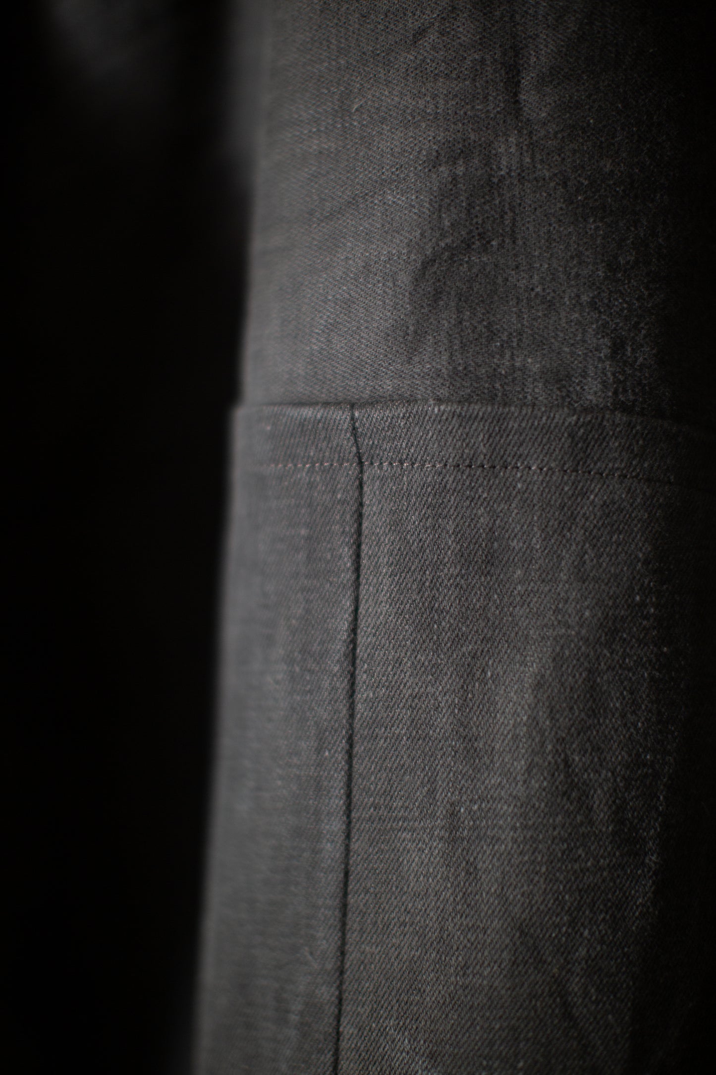 JACKET#64 - COTTON HEMP DENIM SUMI KAKISHIBU