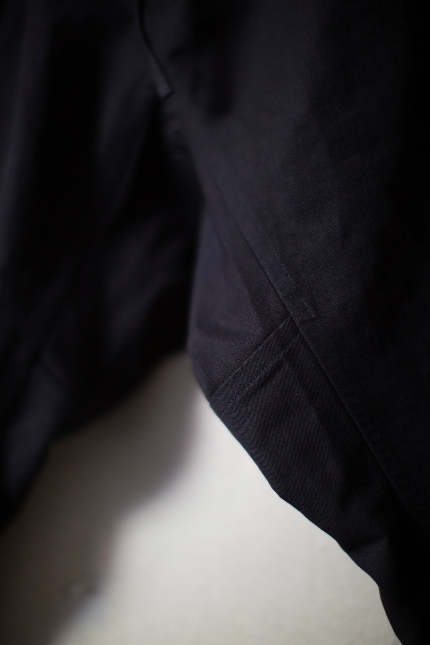 SHORTS#11 - COTTON PAPER FINE TWILL BLACK