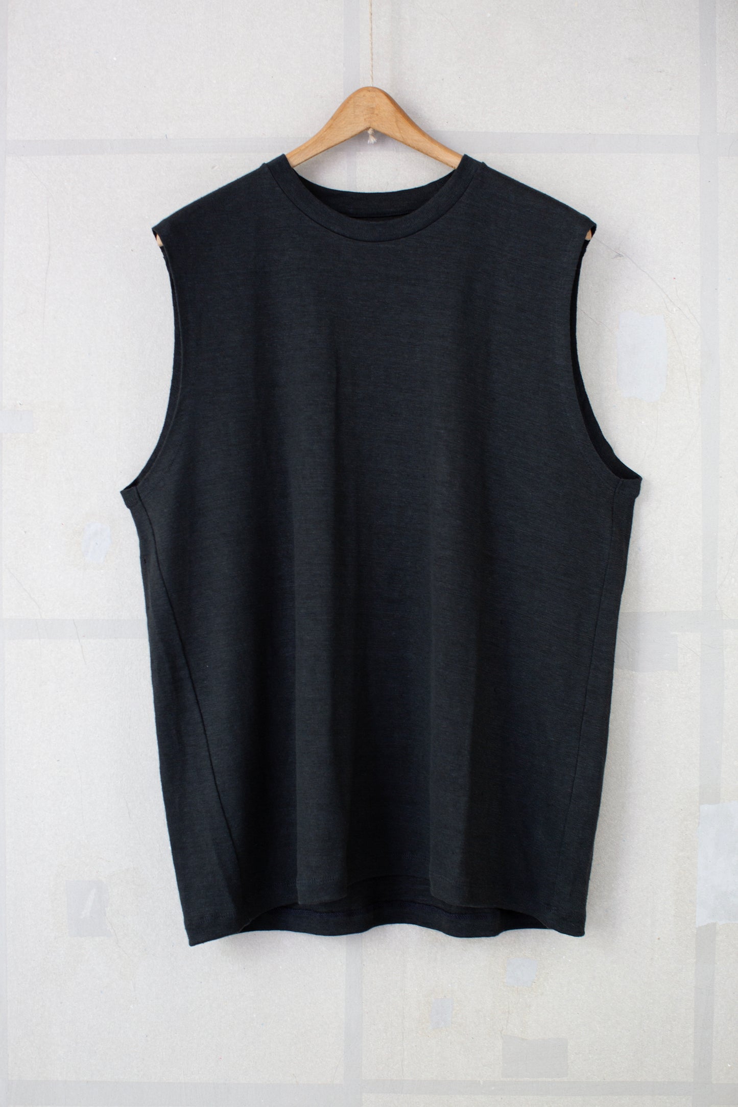 Black hemp Sleeveless Top