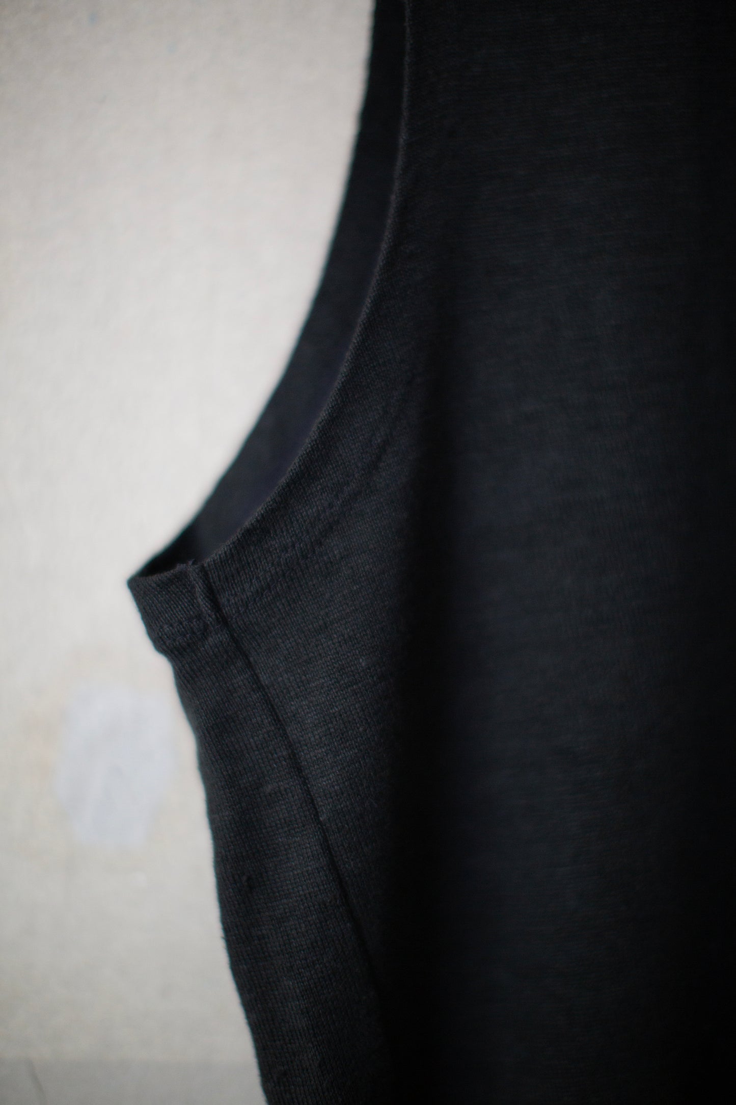 Black hemp Sleeveless Top