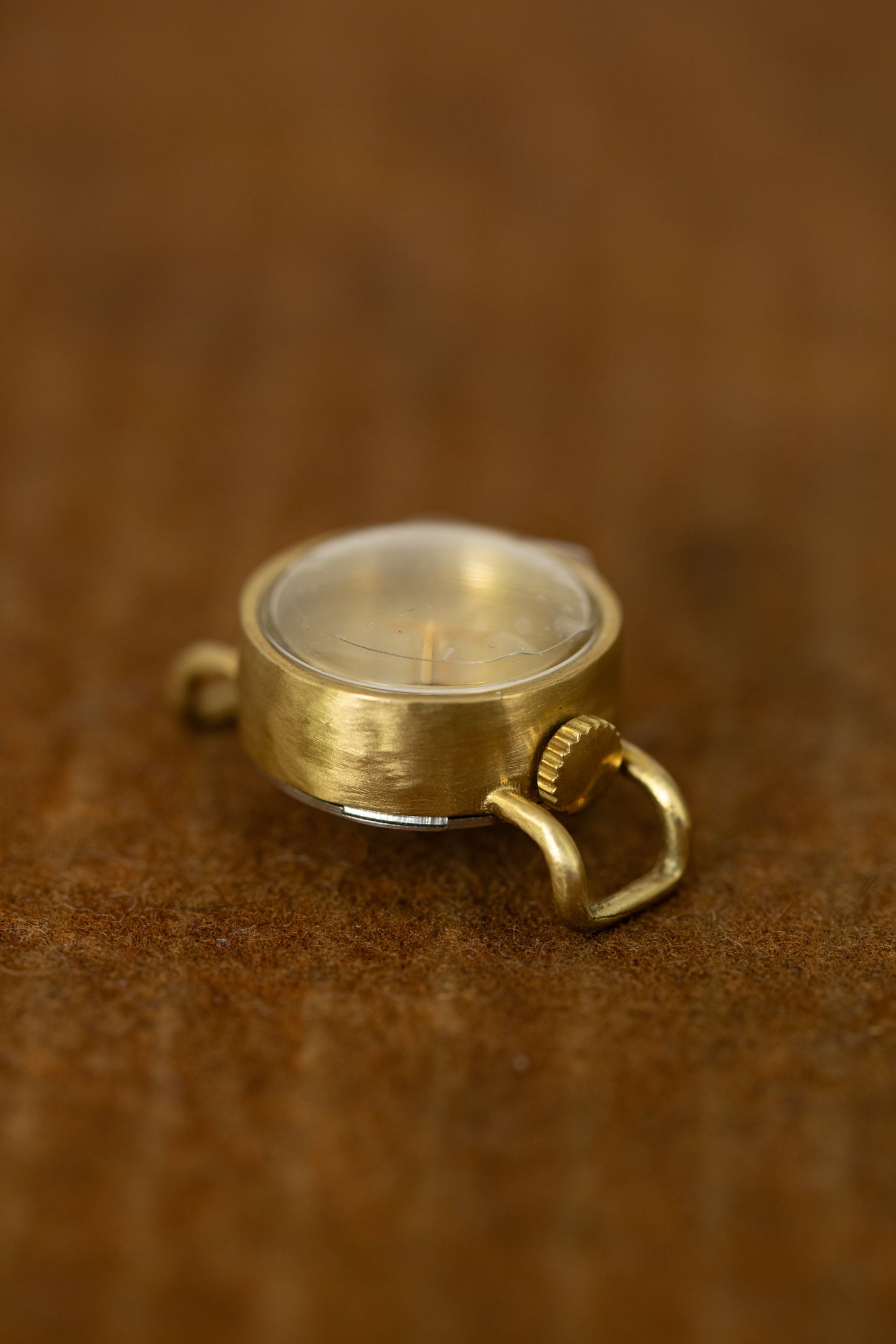 Extra small tripple wrist wrap brass watch
