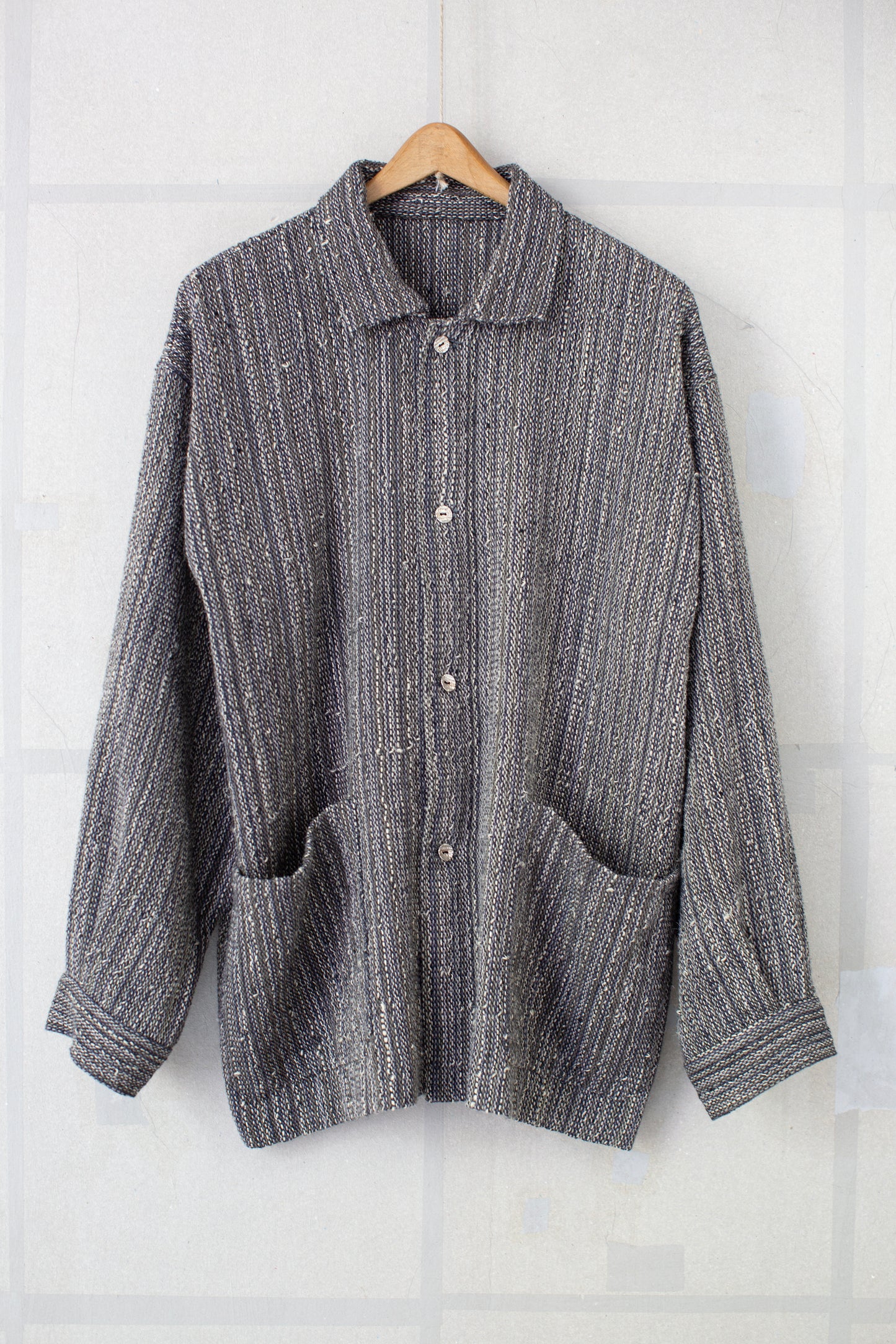 Hand woven coverall jacket