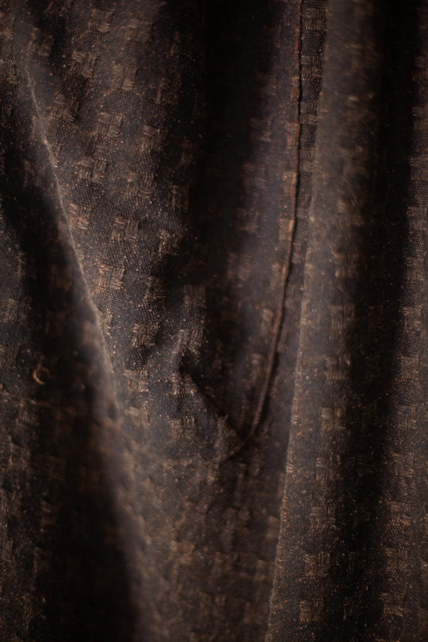 dk brown doro dyed silk cotton wide easy pants