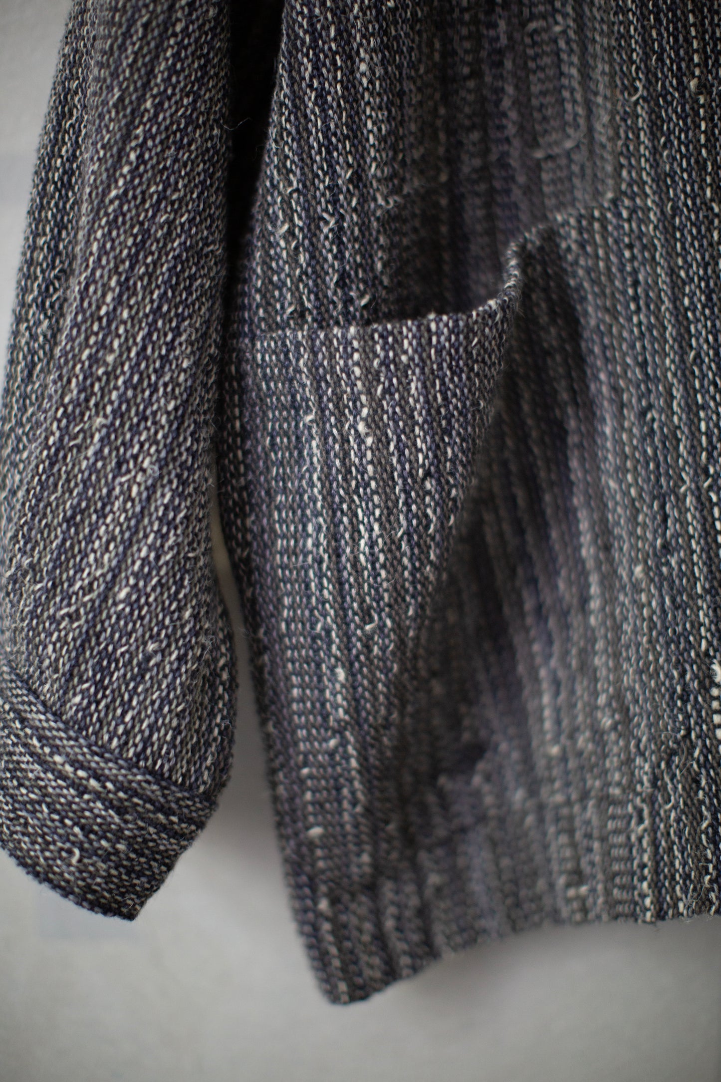 Hand woven coverall jacket