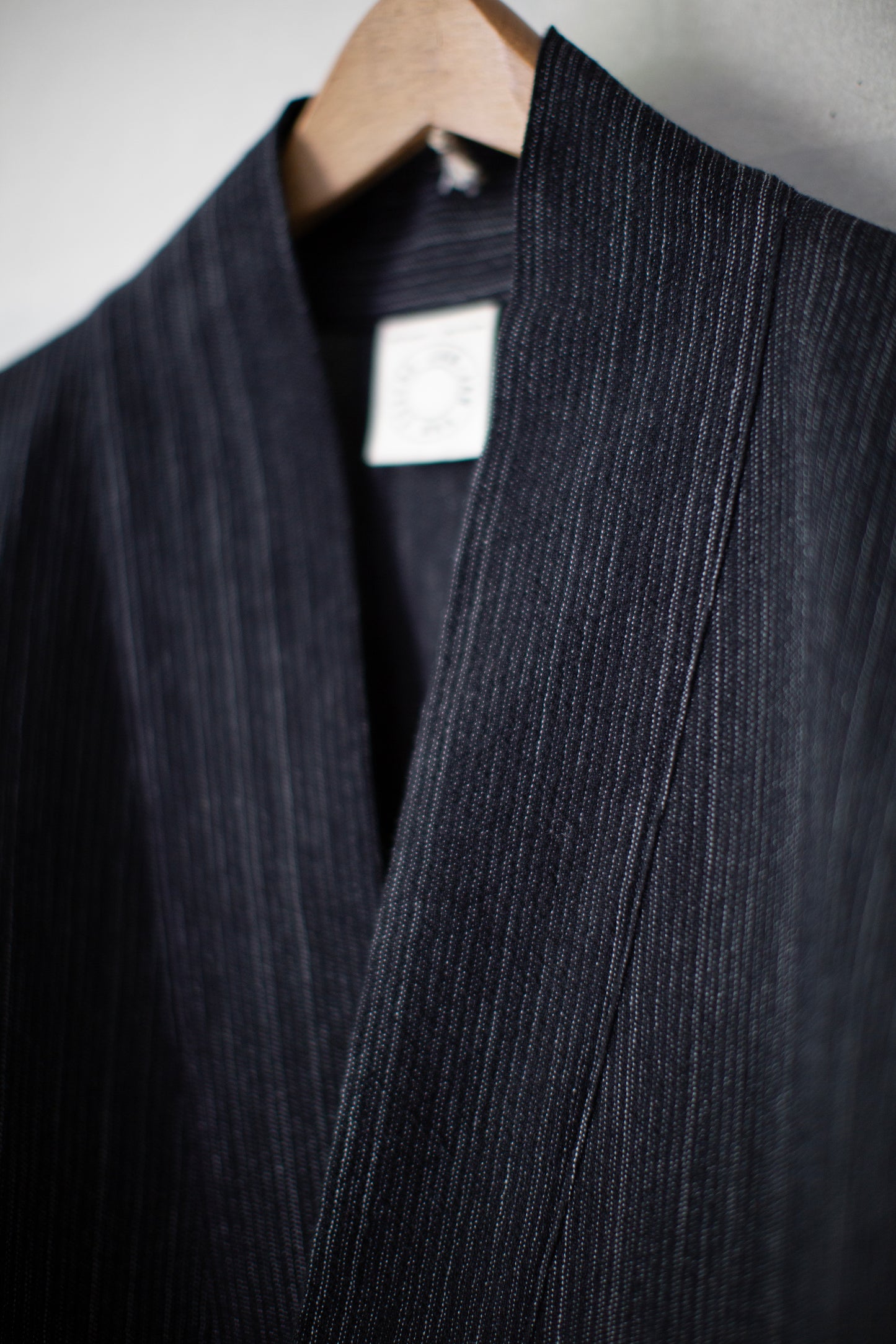 SHIRT#115 - STRIPED WOOL COTTON CLOTH