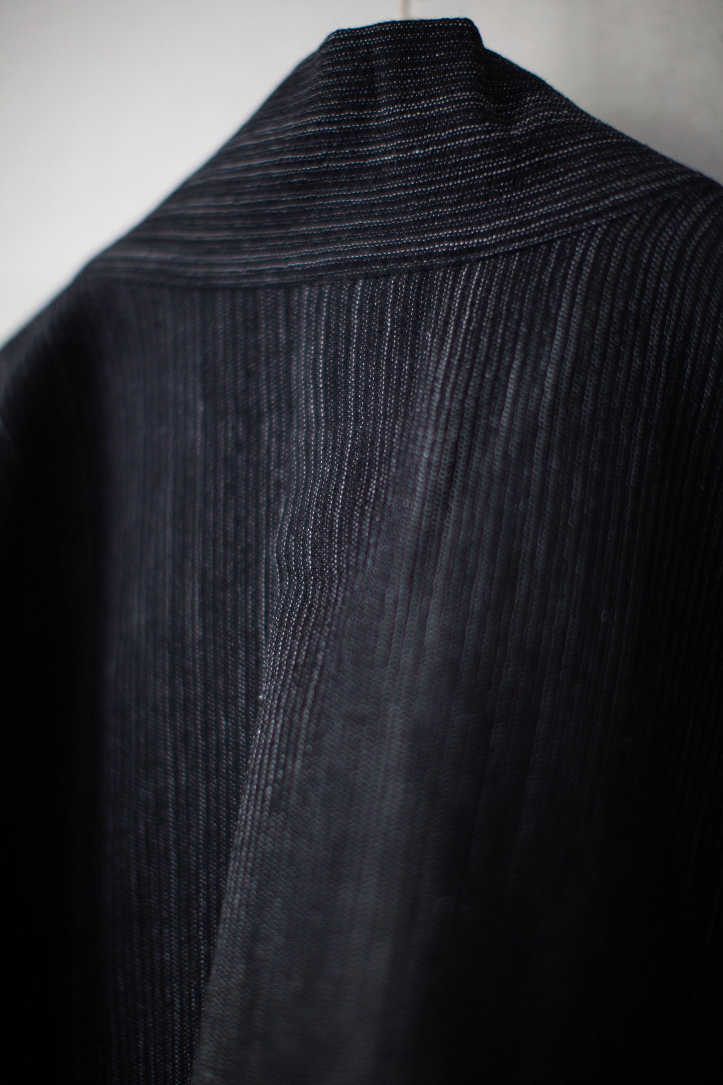 SHIRT#115 - STRIPED WOOL COTTON CLOTH