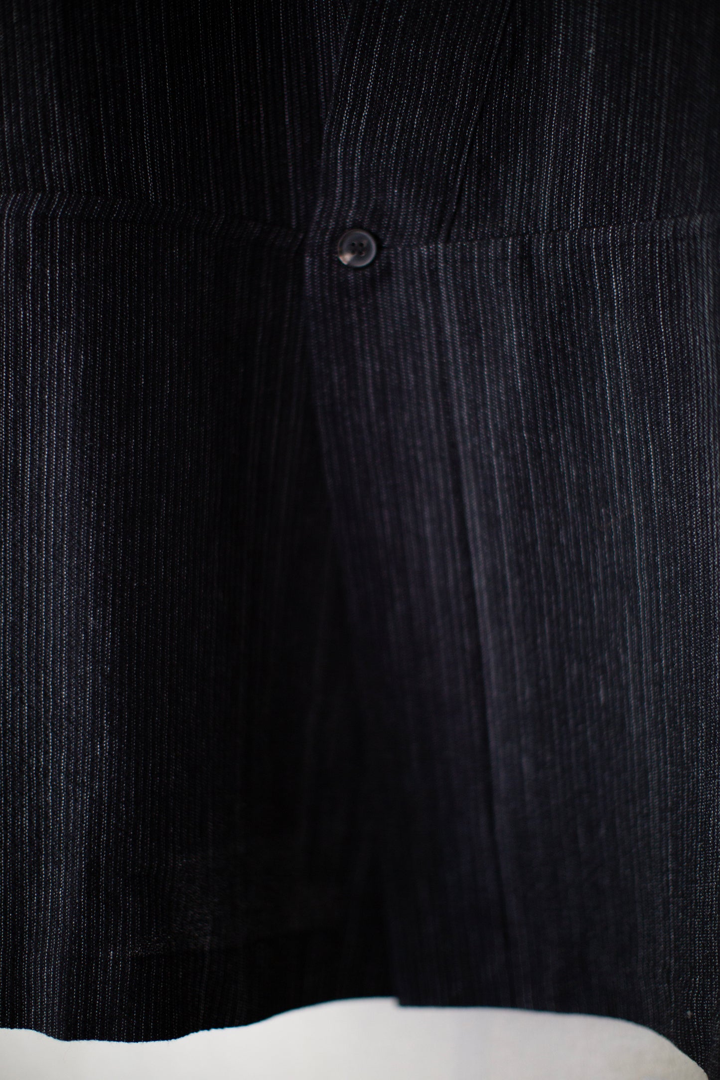 SHIRT#115 - STRIPED WOOL COTTON CLOTH
