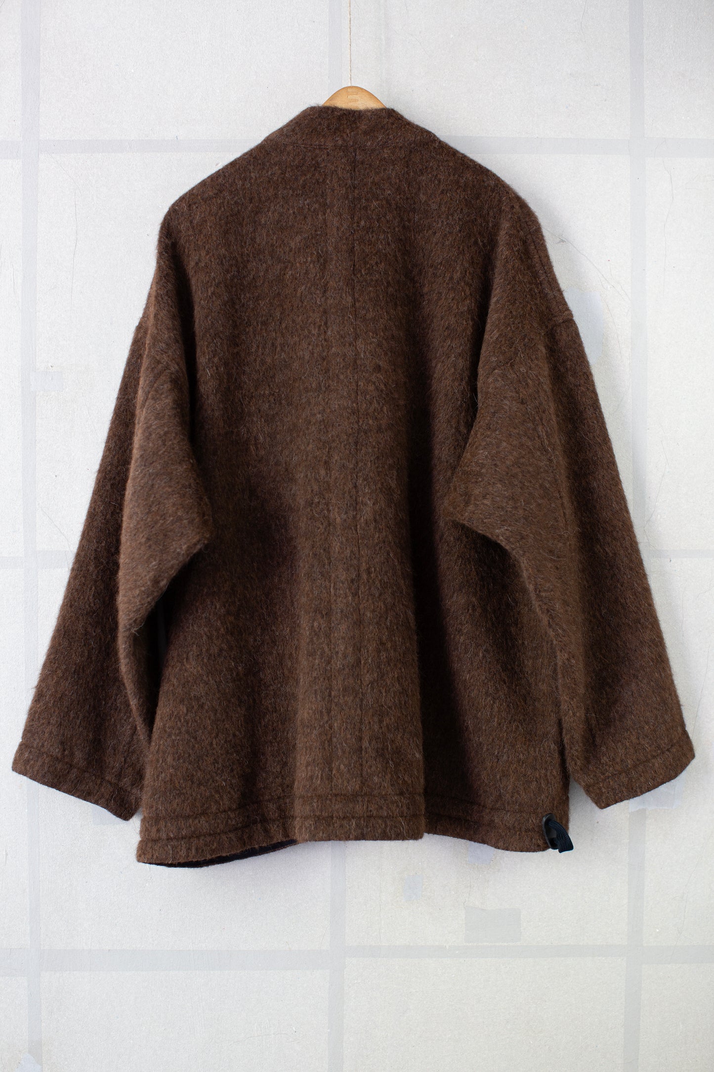 SWEAT#70 - BROWN ALPACA HIGH PILE HERRINGBONE