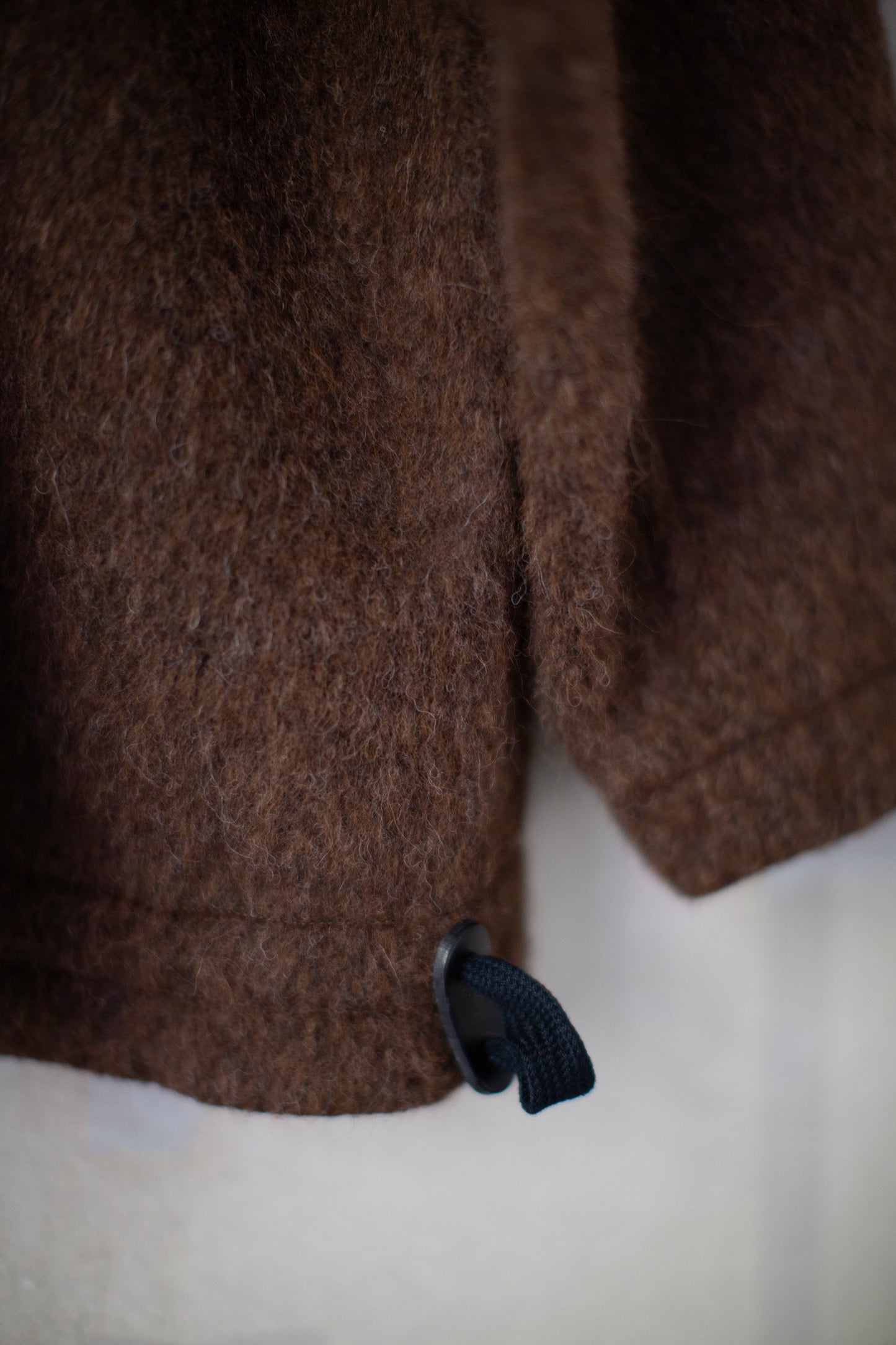 SWEAT#70 - BROWN ALPACA HIGH PILE HERRINGBONE