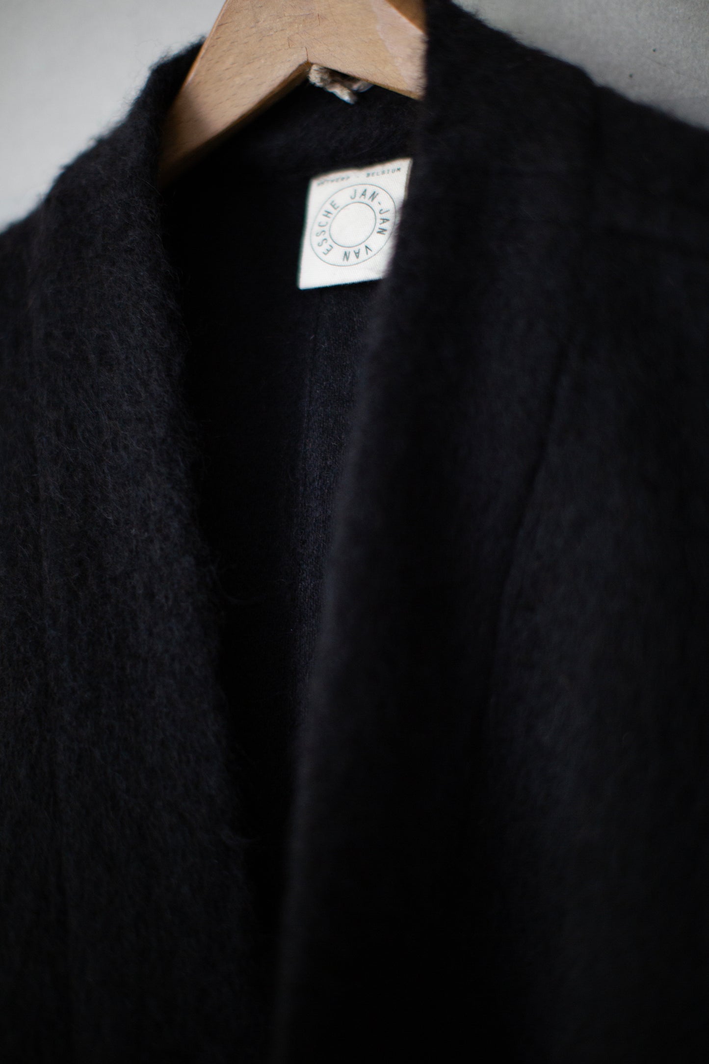 SWEAT#70 - BLACK ALPACA HIGH PILE HERRINGBONE