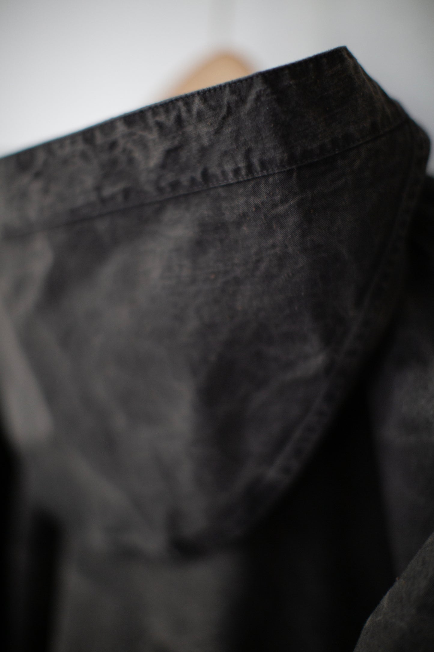Charcoal gabardine coat
