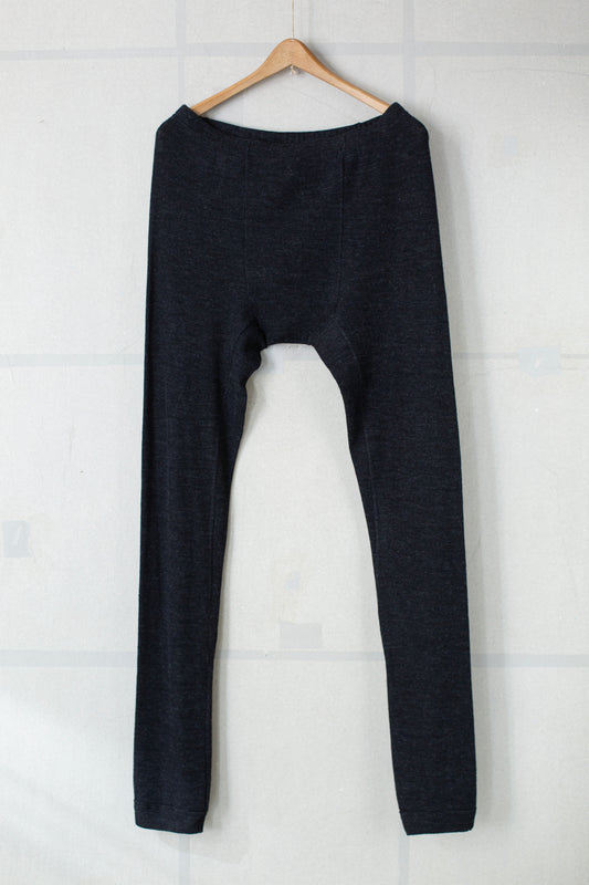LONG JOHNS#8 - WOOL 2/2 RIB ANTHRACITE