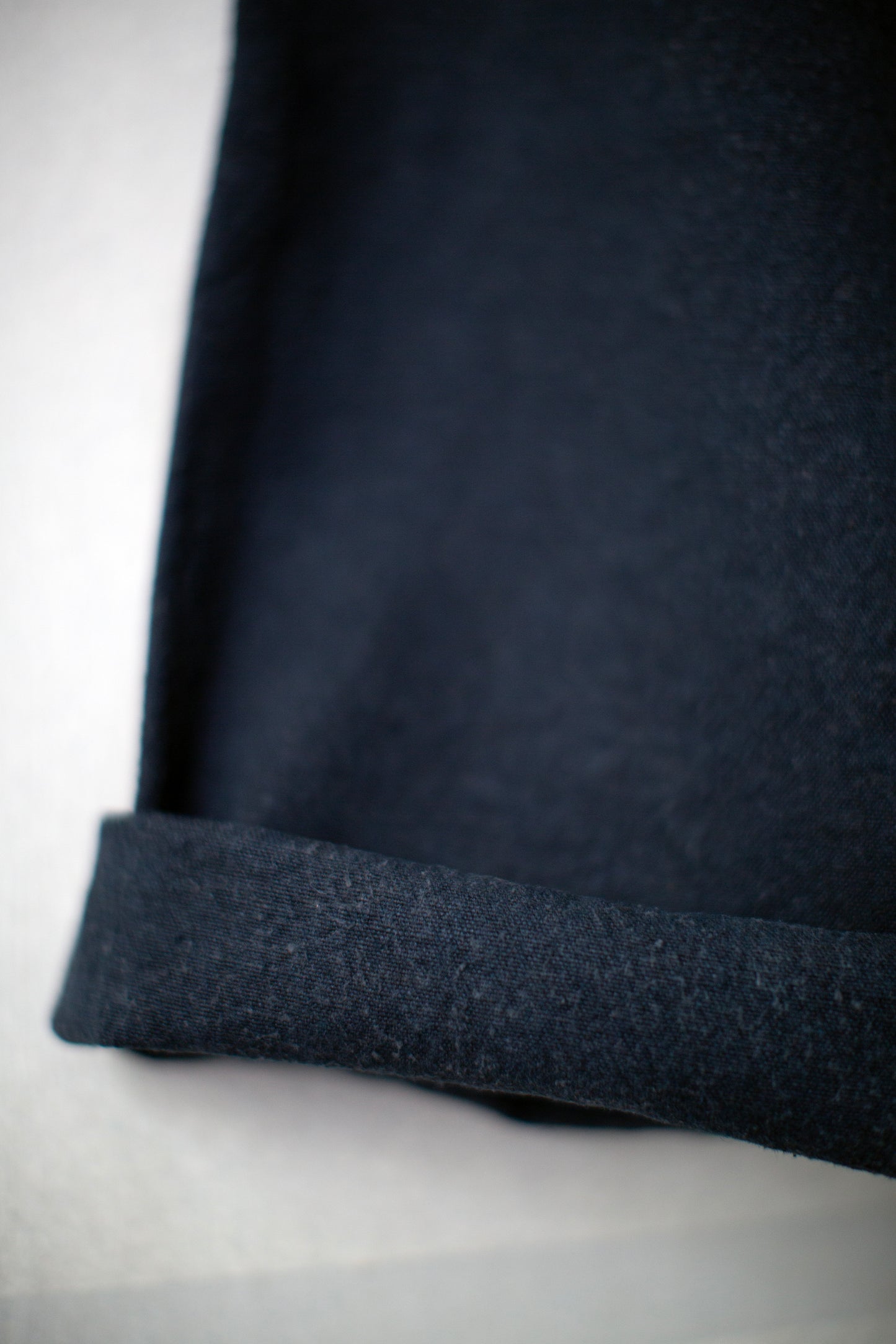 Charcoal navy straight-leg pants