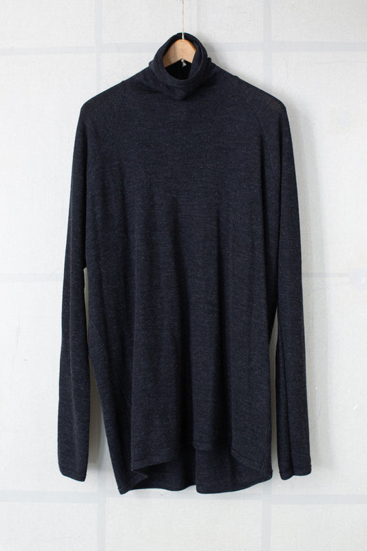 TEE#65 - WOOL 2/2 RIB ANTHRACITE