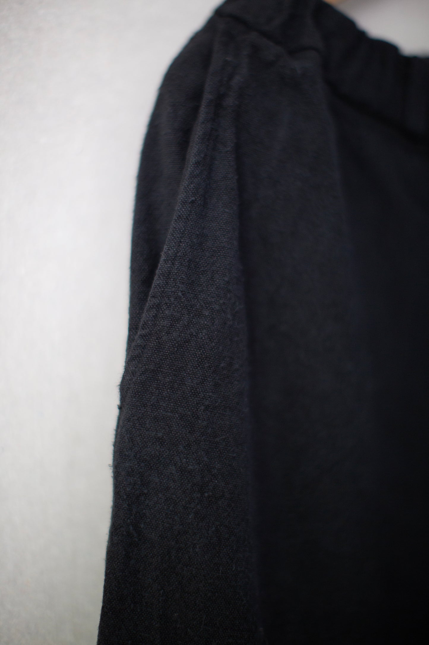 Black straight-leg pants
