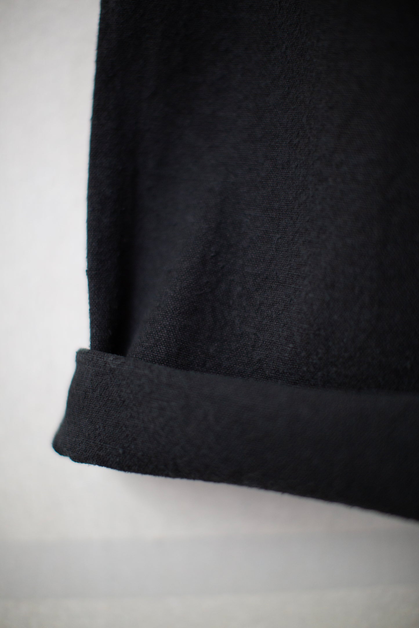Black straight-leg pants
