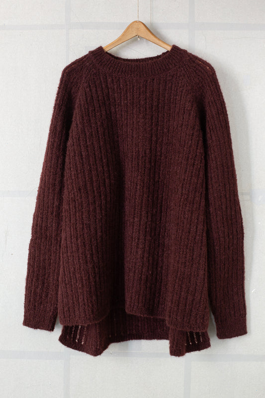 KNIT#71 - GOAT MOHAIR OXBLOOD