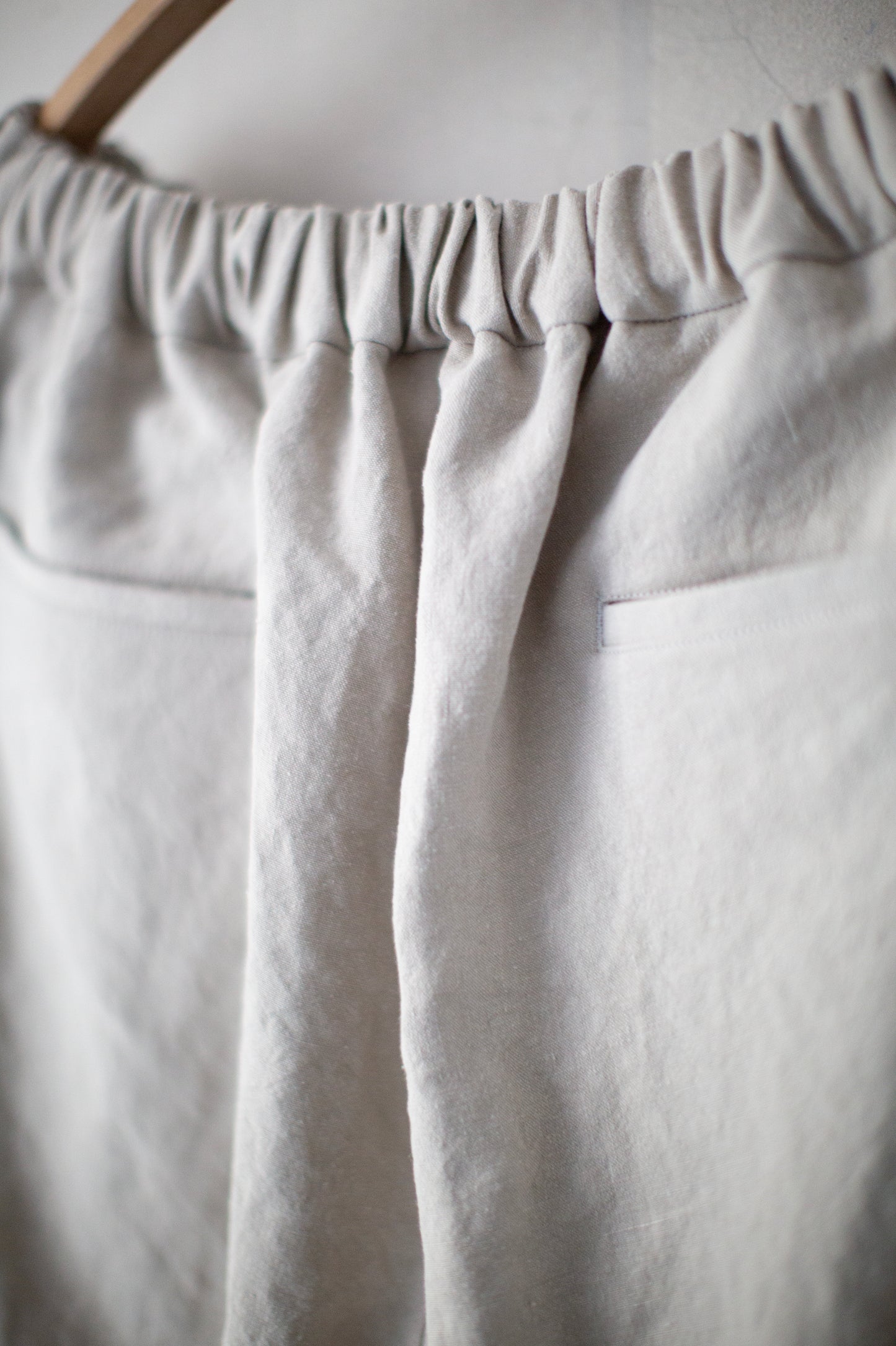 Beige Wide Easy Pants