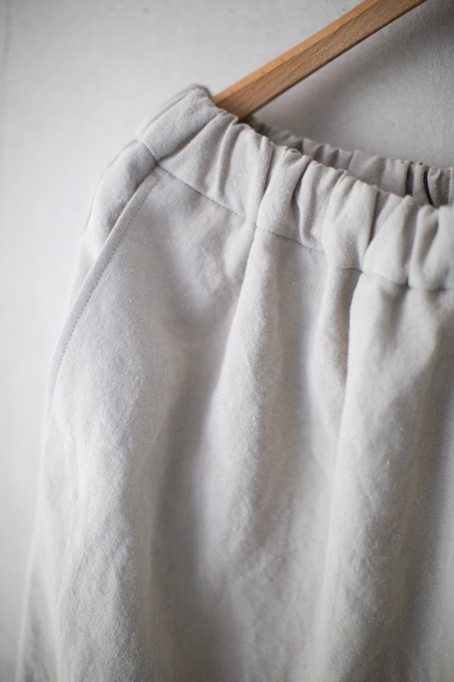 Beige Wide Easy Pants