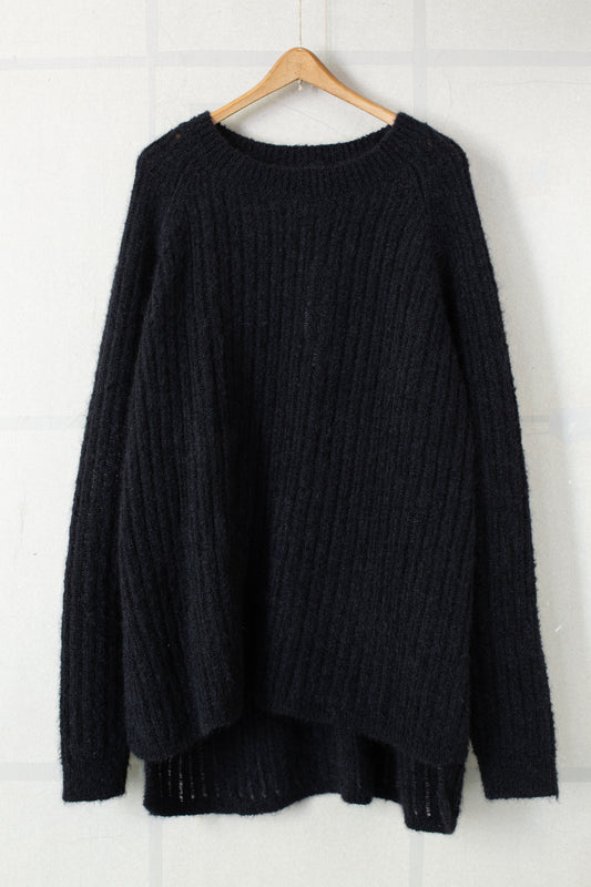 KNIT#71 - GOAT MOHAIR BLACK