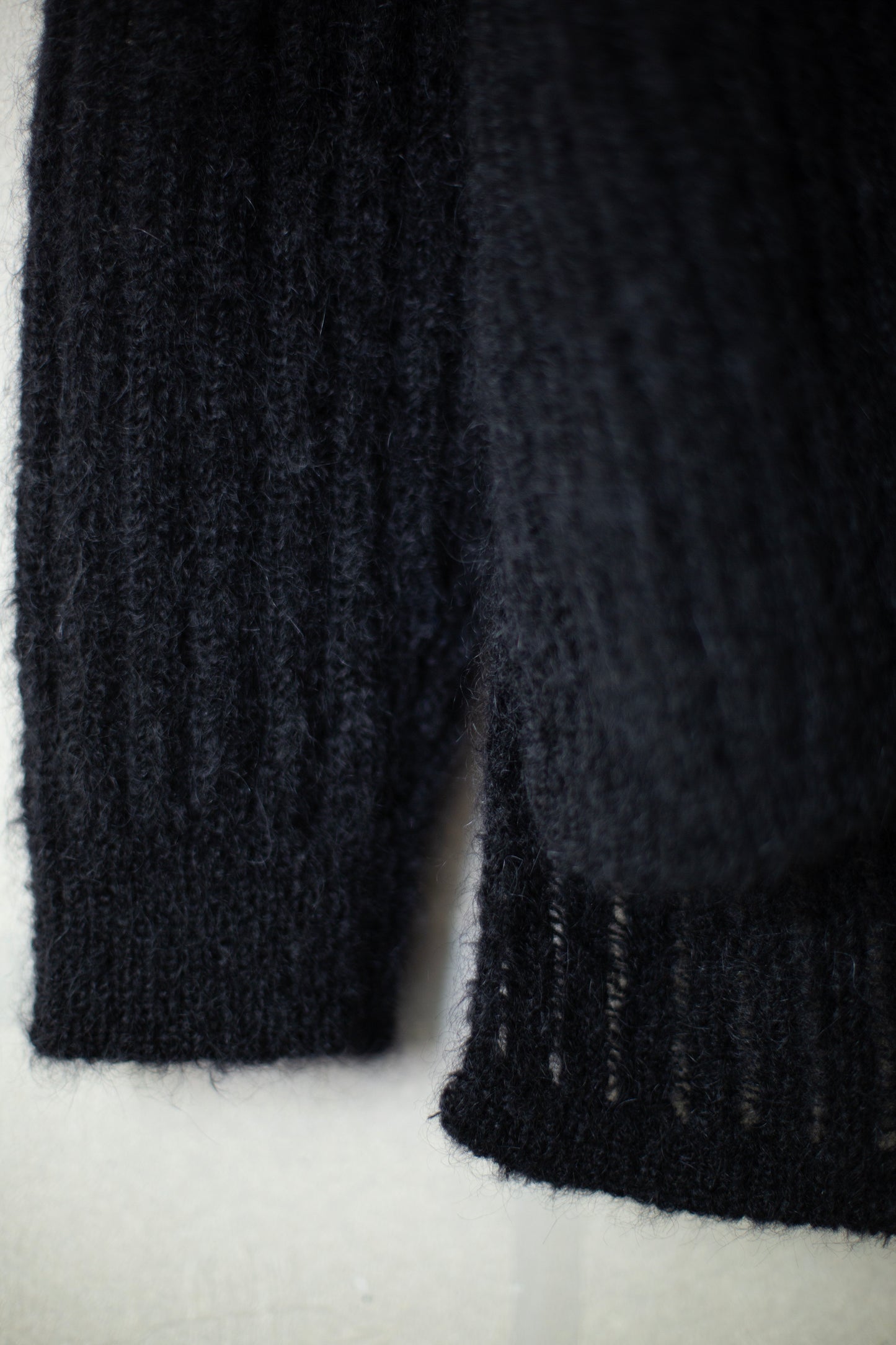 KNIT#71 - GOAT MOHAIR BLACK