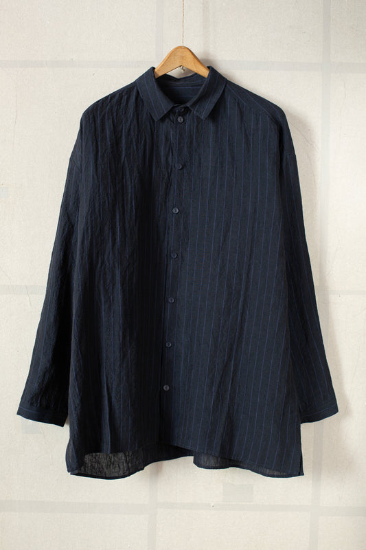 THE DRAUGHTSMAN SHIRT IN BUTCHER STRIPE INK