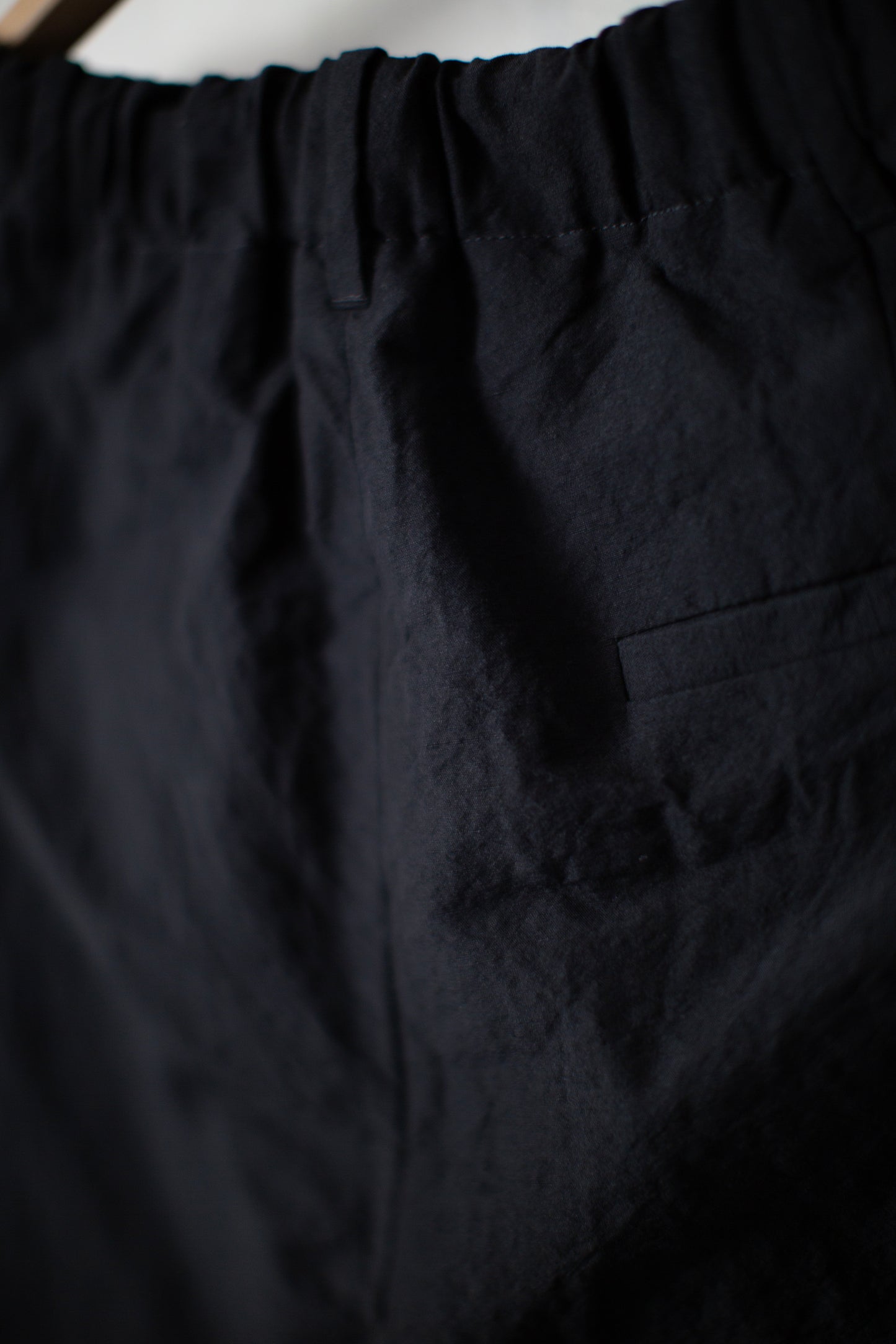 Black slim pullon pants