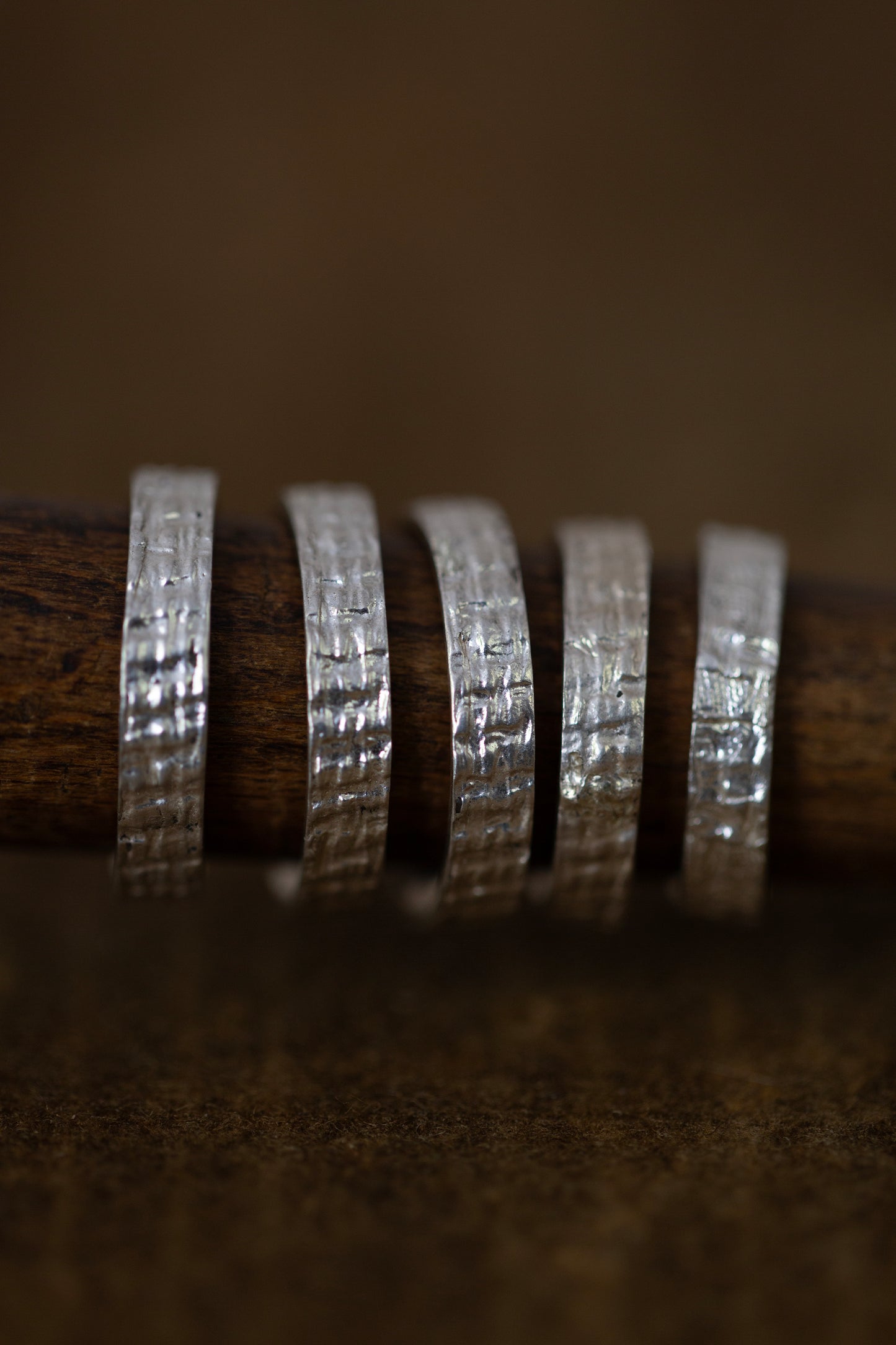 Embossed Silver Ring