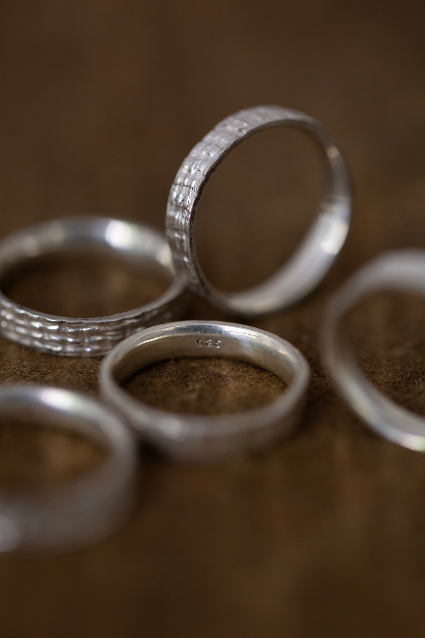 Embossed Silver Ring