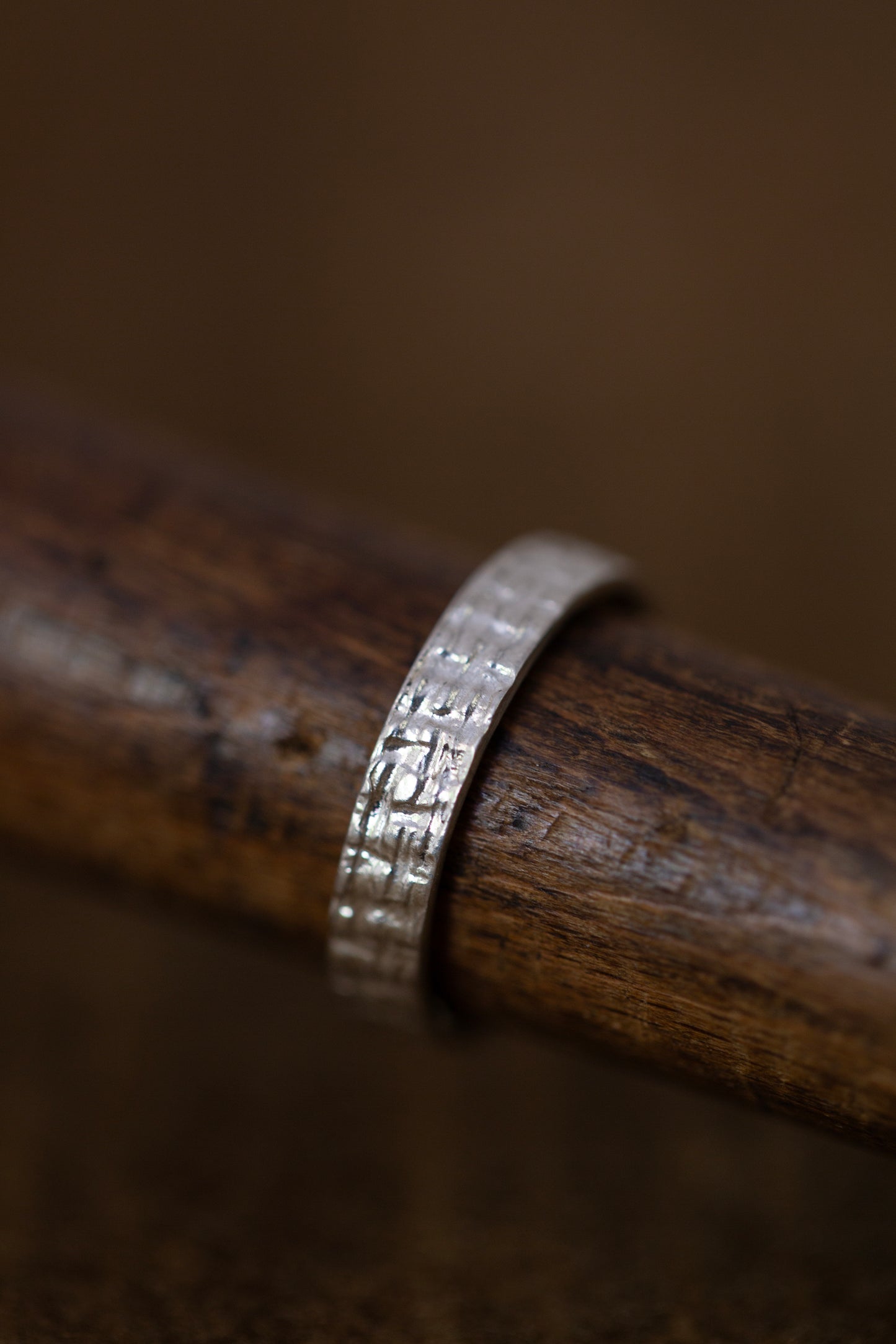 Embossed Silver Ring