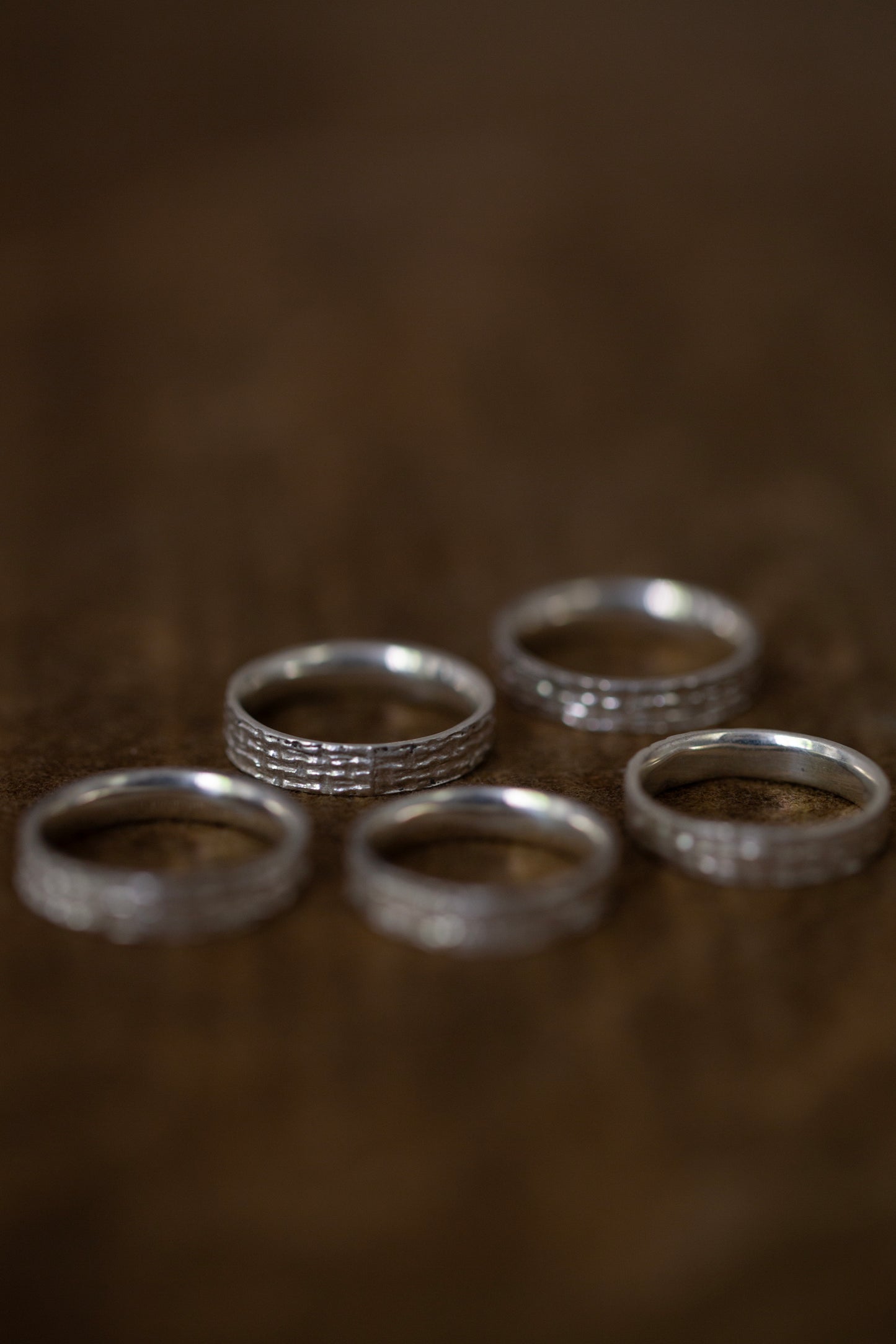 Embossed Silver Ring