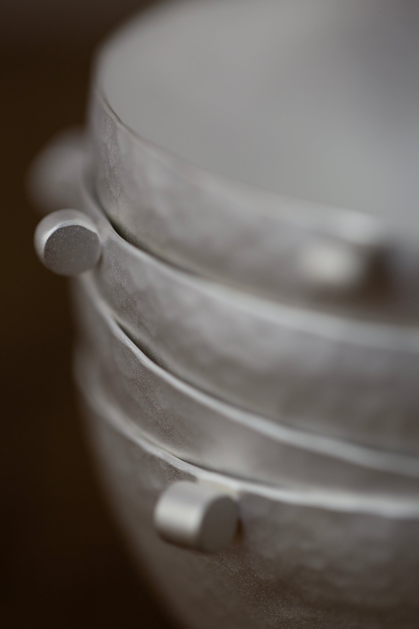 Sterling silver coated earcup by Mayumi Utsunomiya