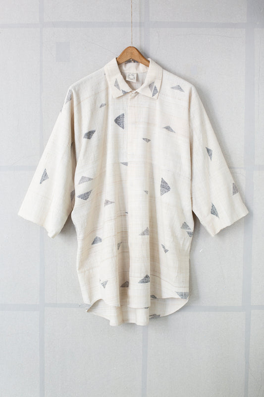SHIRT#108 - HANDWOVEN GREY PEAKS