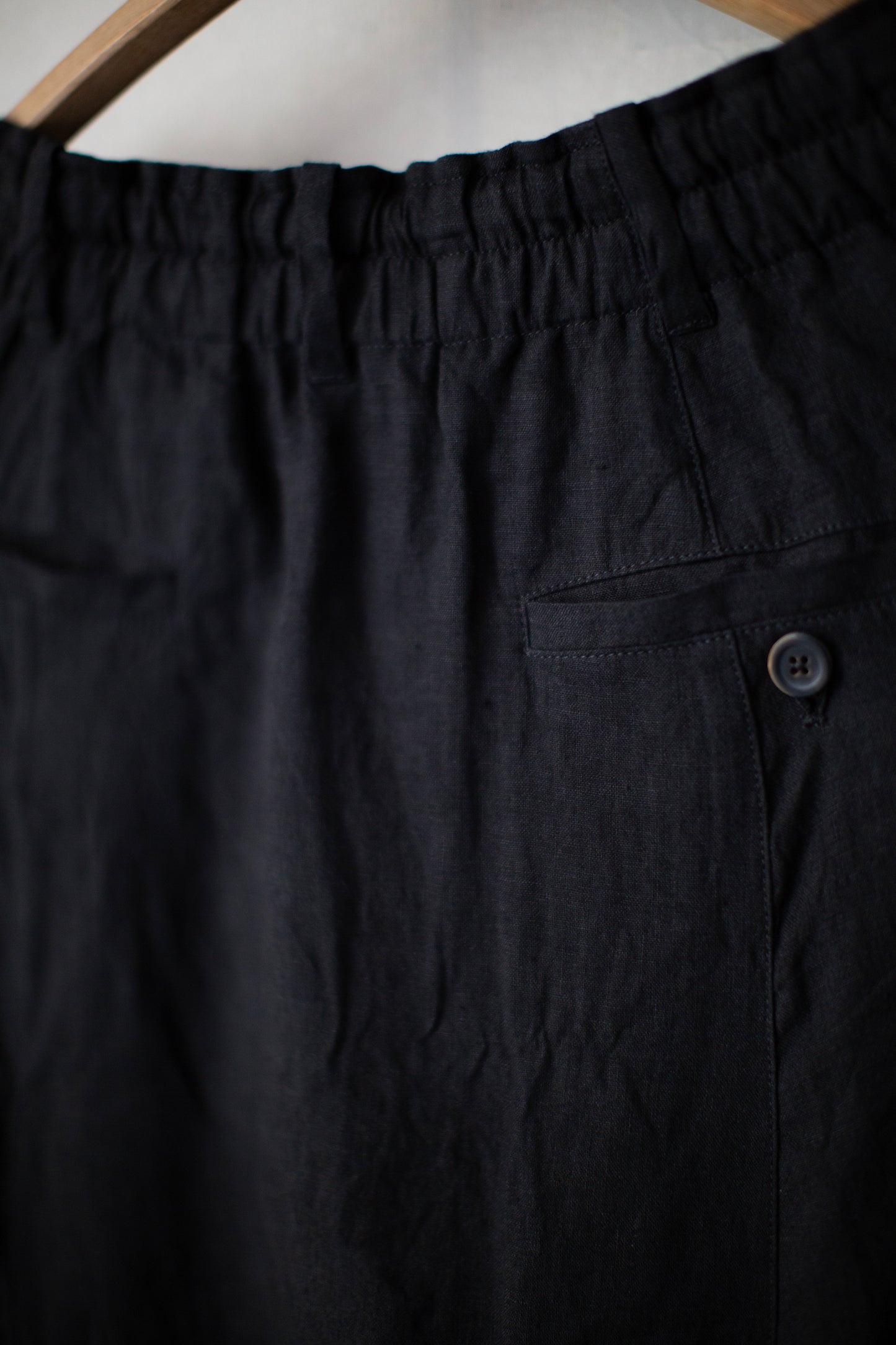 Black Two-Tucked Sarouel Pants