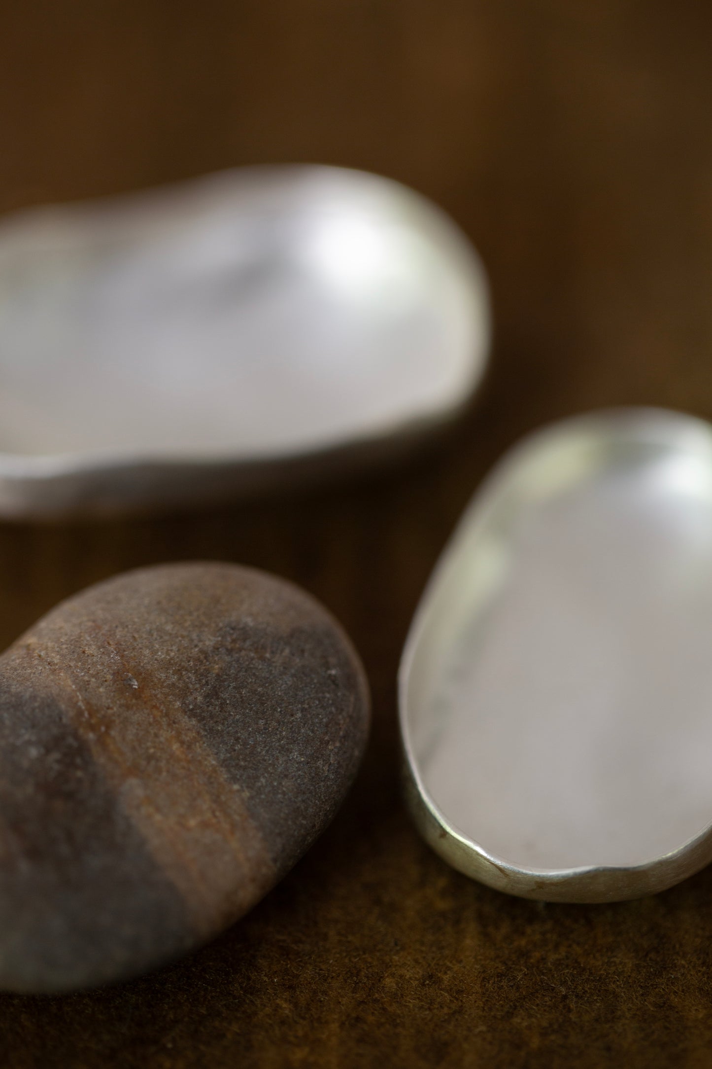 Ishiki -  a pure sterling silver stone vessel by Mayumi Utsunomiya